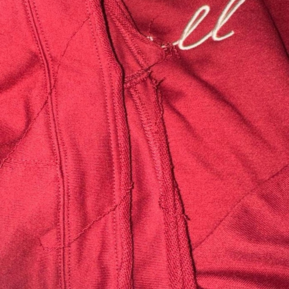 Cornell cropped red crewneck sweater - Picture 4 of 4